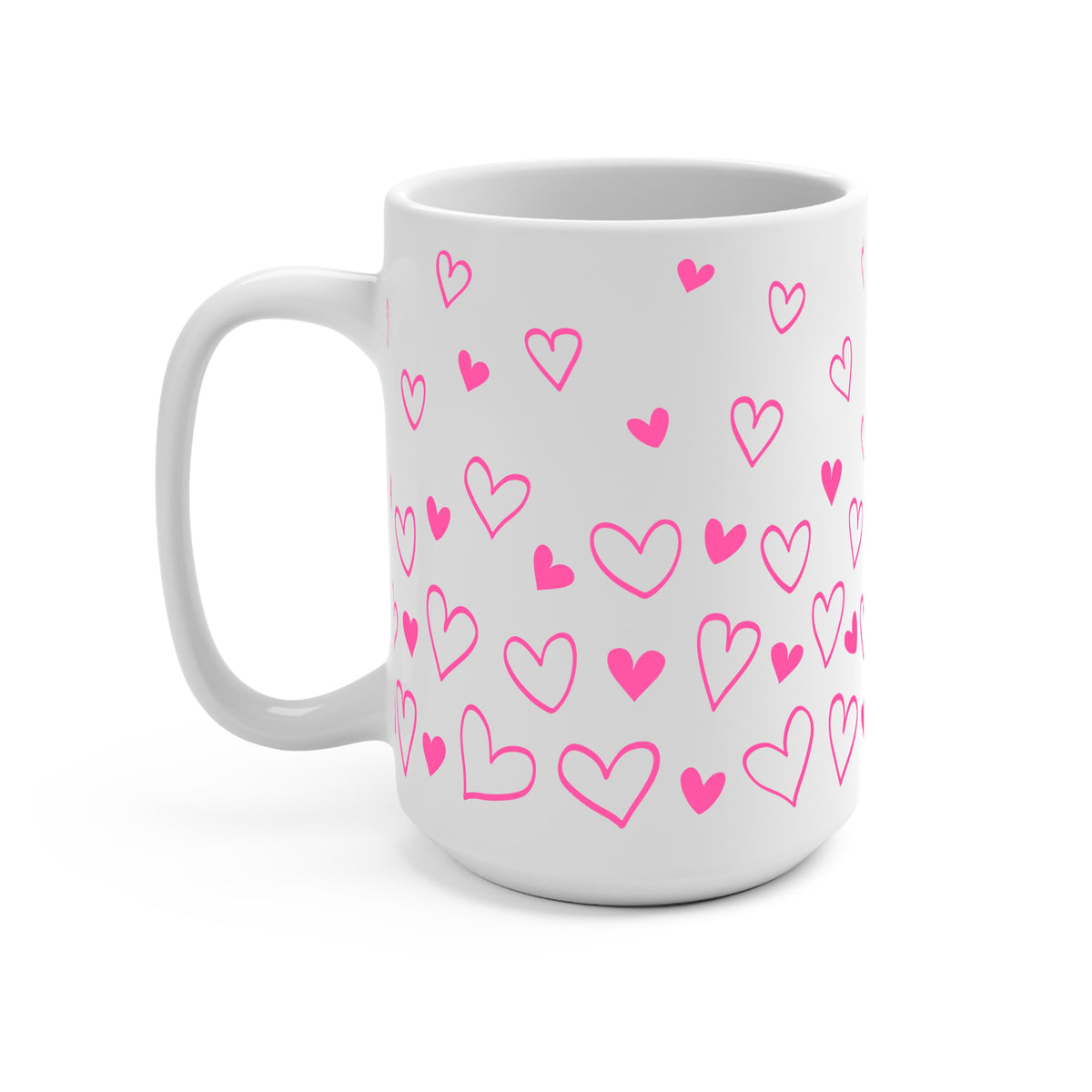 Confetti Hearts Valentine Glass Cups