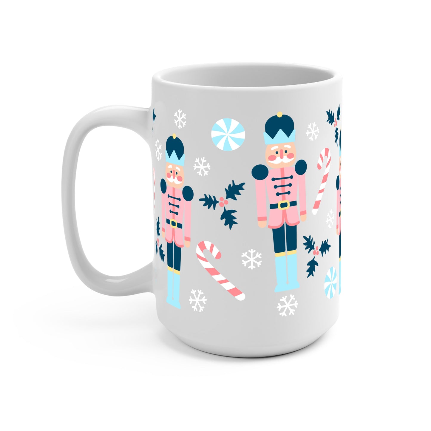 Nutcracker Christmas Glass Cups