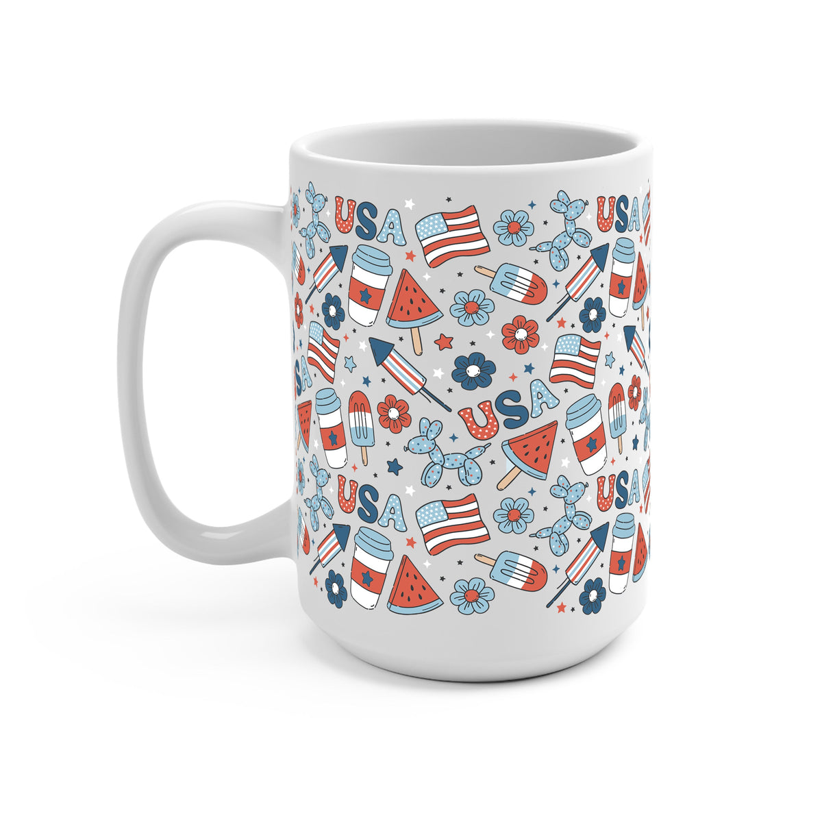 Patriotic Summer Vibes Glass Cups
