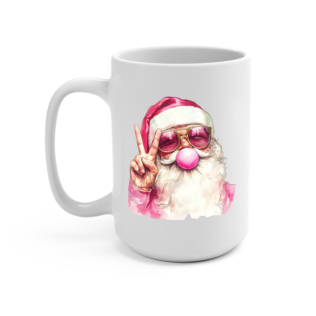 Cozy Christmas Bubbles Glass Cups