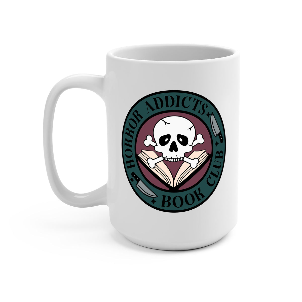 Horror Addicts Book Club Glass Cups