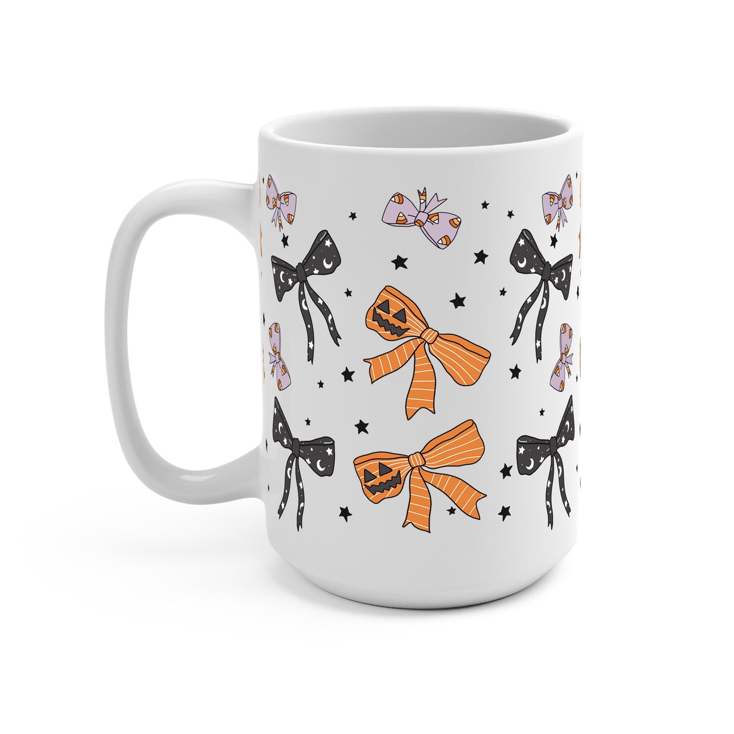 Halloween Bows Glass Cups