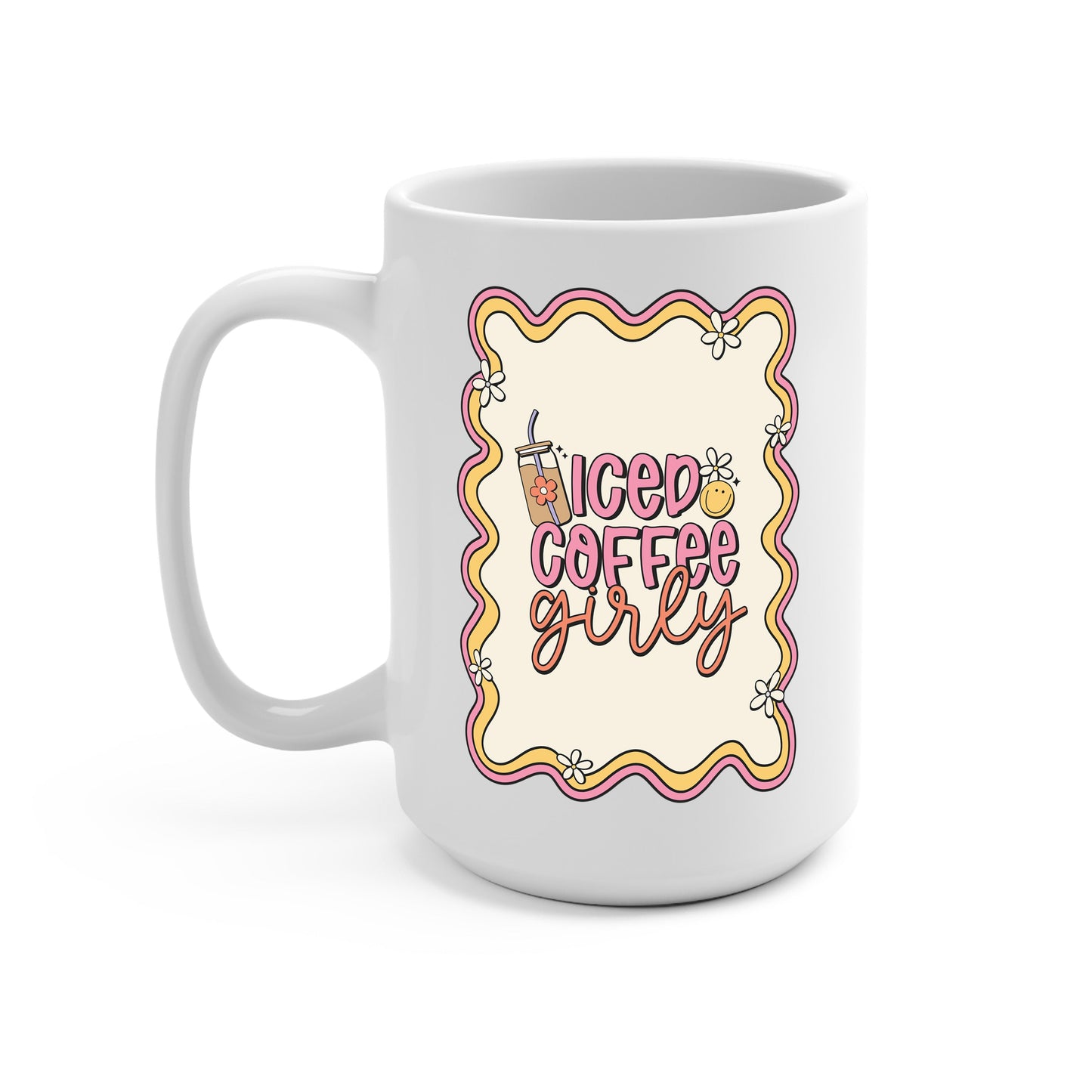 Iced Coffee Girly Glass Cups