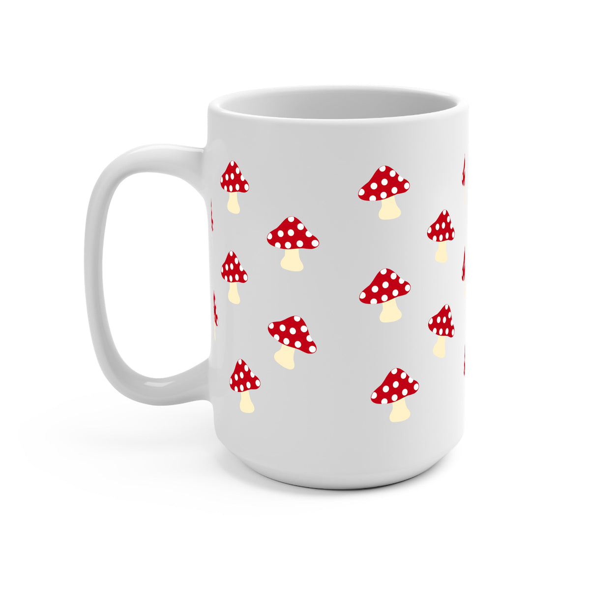 Red Mushroom Glass Cups