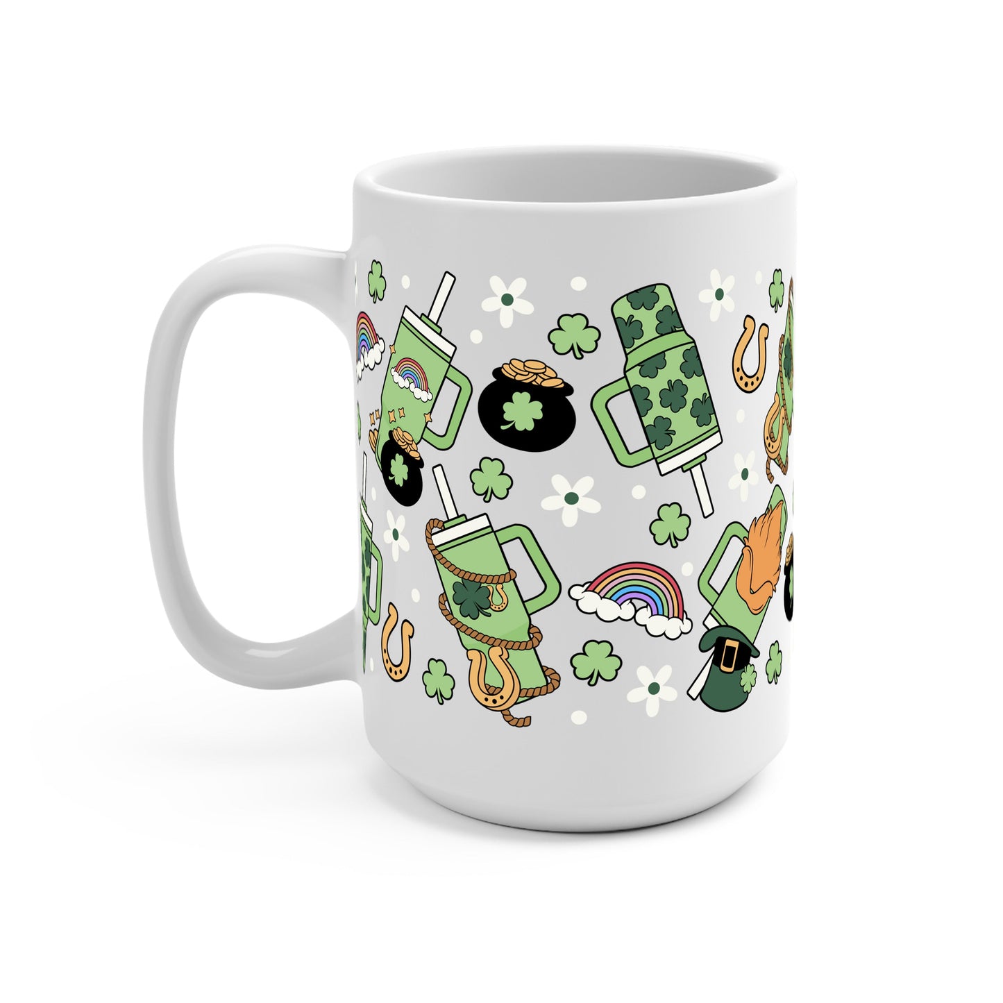 St. Patrick's Day Inspired Glass Cups
