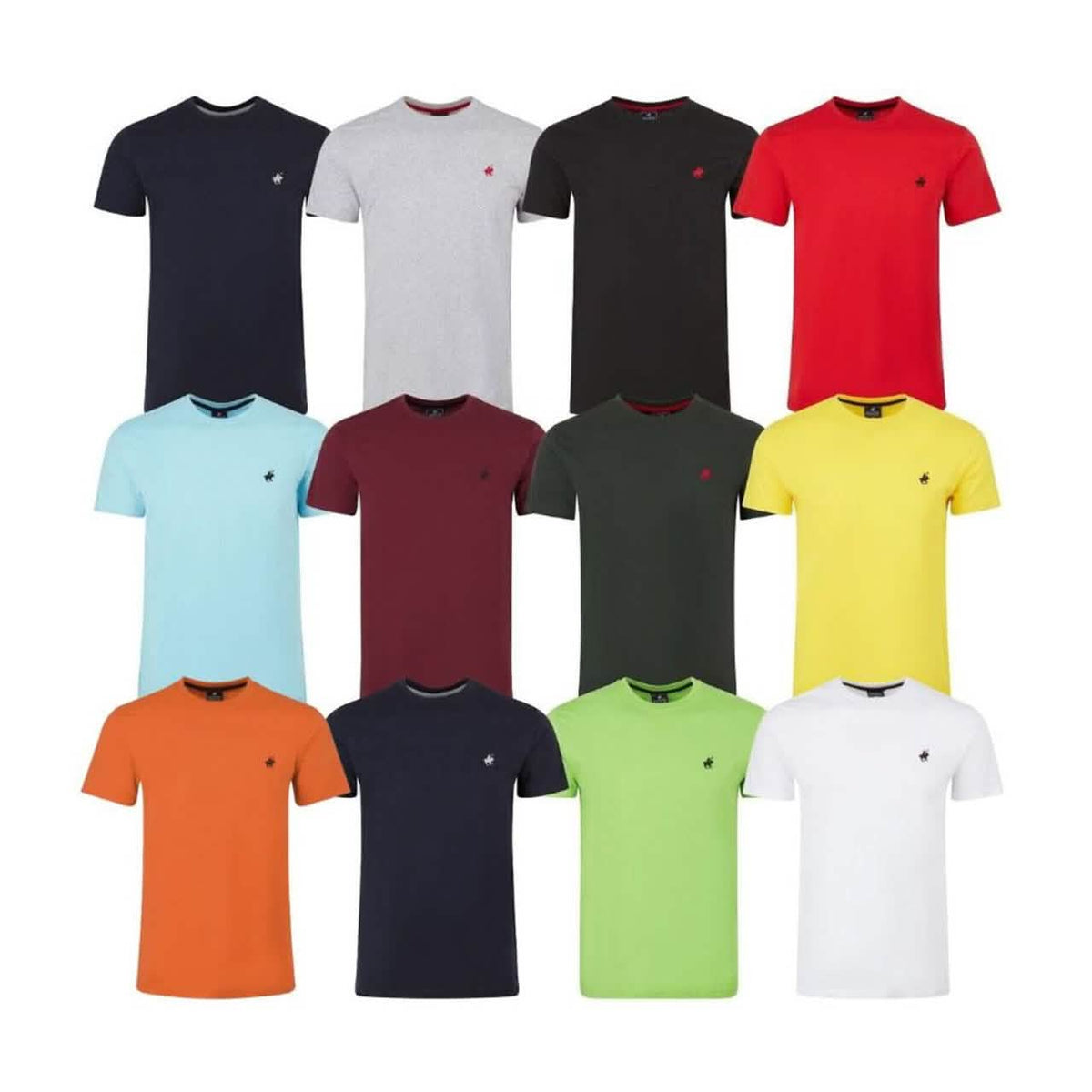 Paquete de 5: Camisetas de algodón para hombre