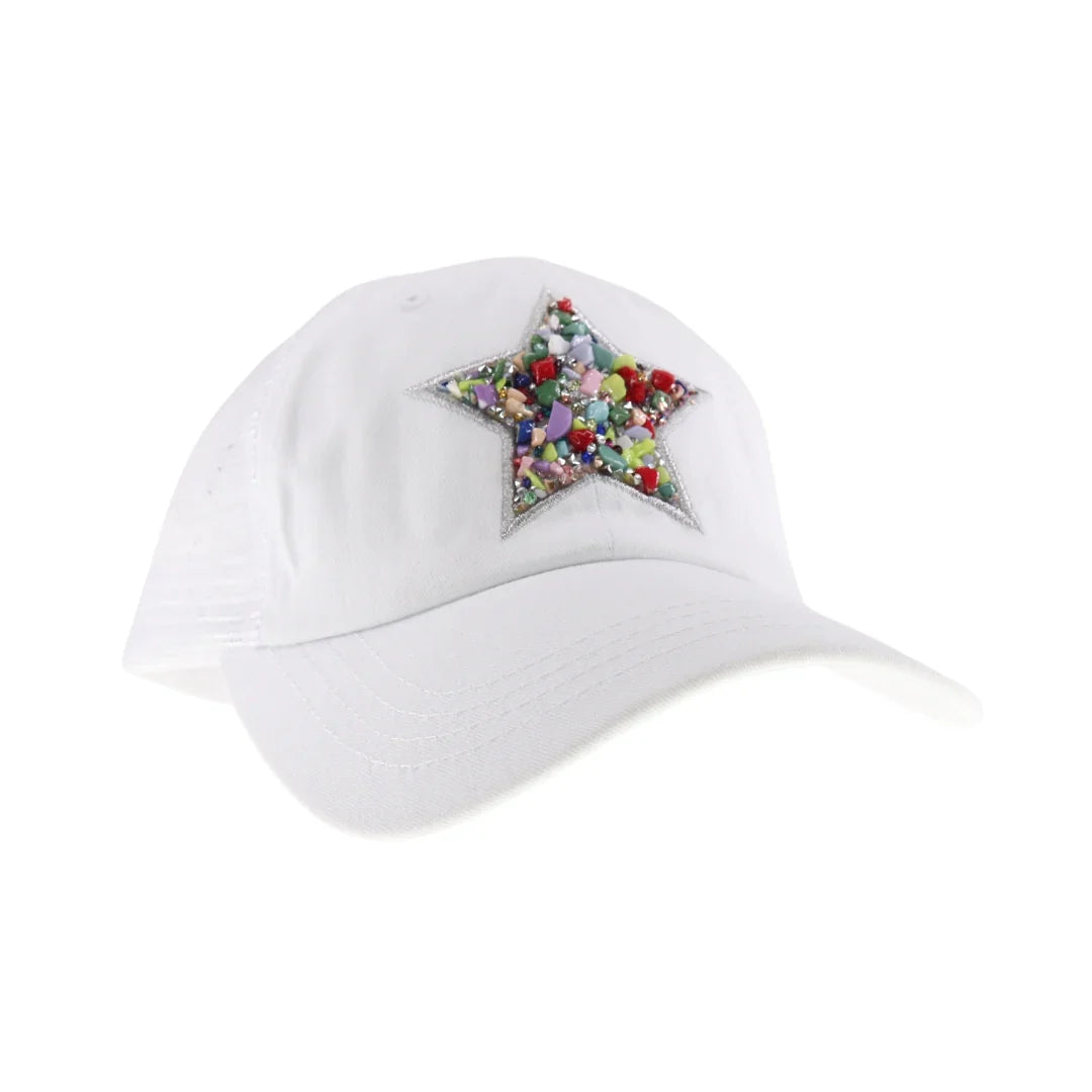 C.C Star Stone Embellishment Baseball Cap