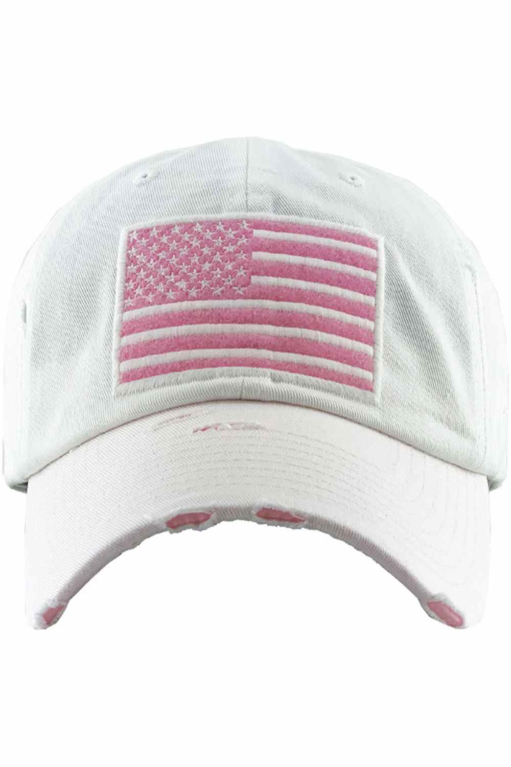 Women's American Flag Vintage Baseball Cap 4th of July