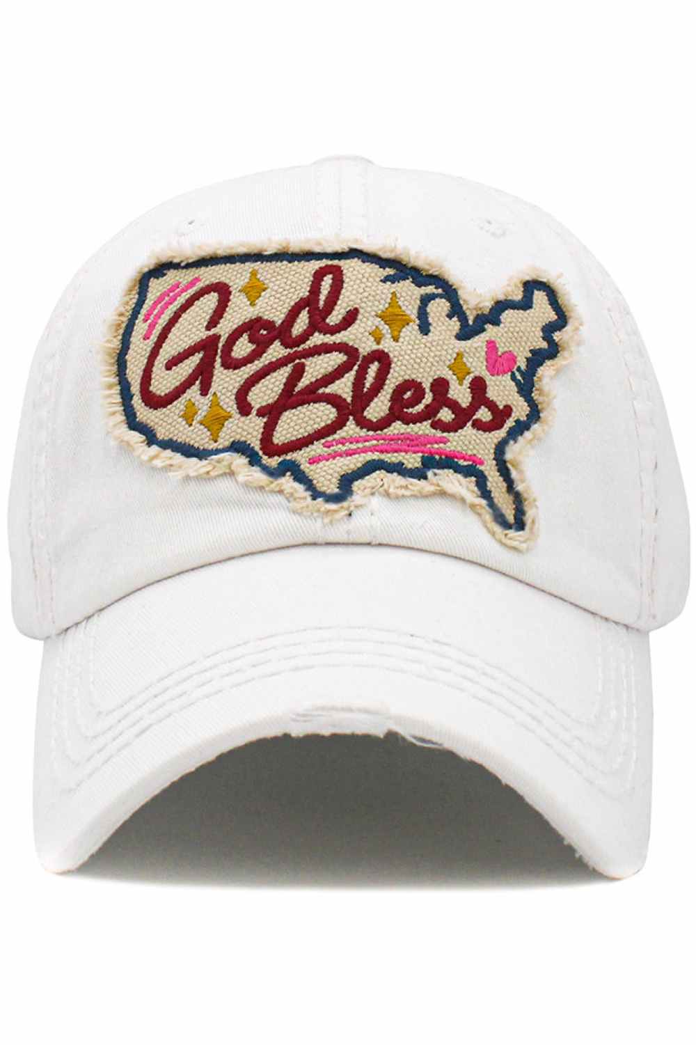 God Bless Washed Vintage Ballcap