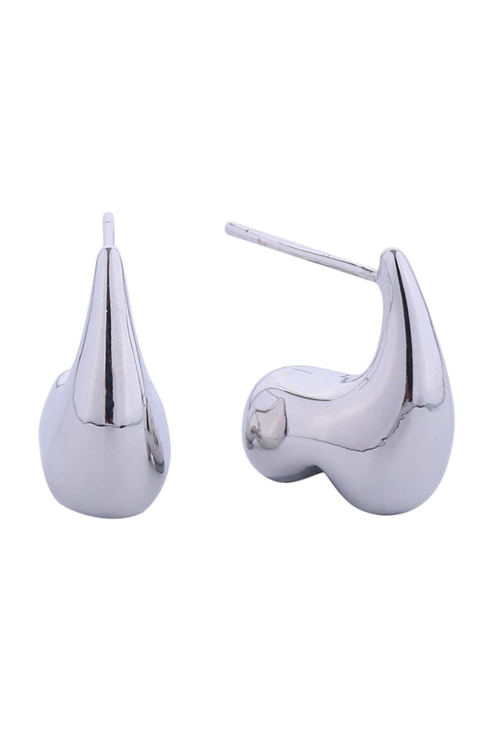 14K Wavy Balloon Post Earrings