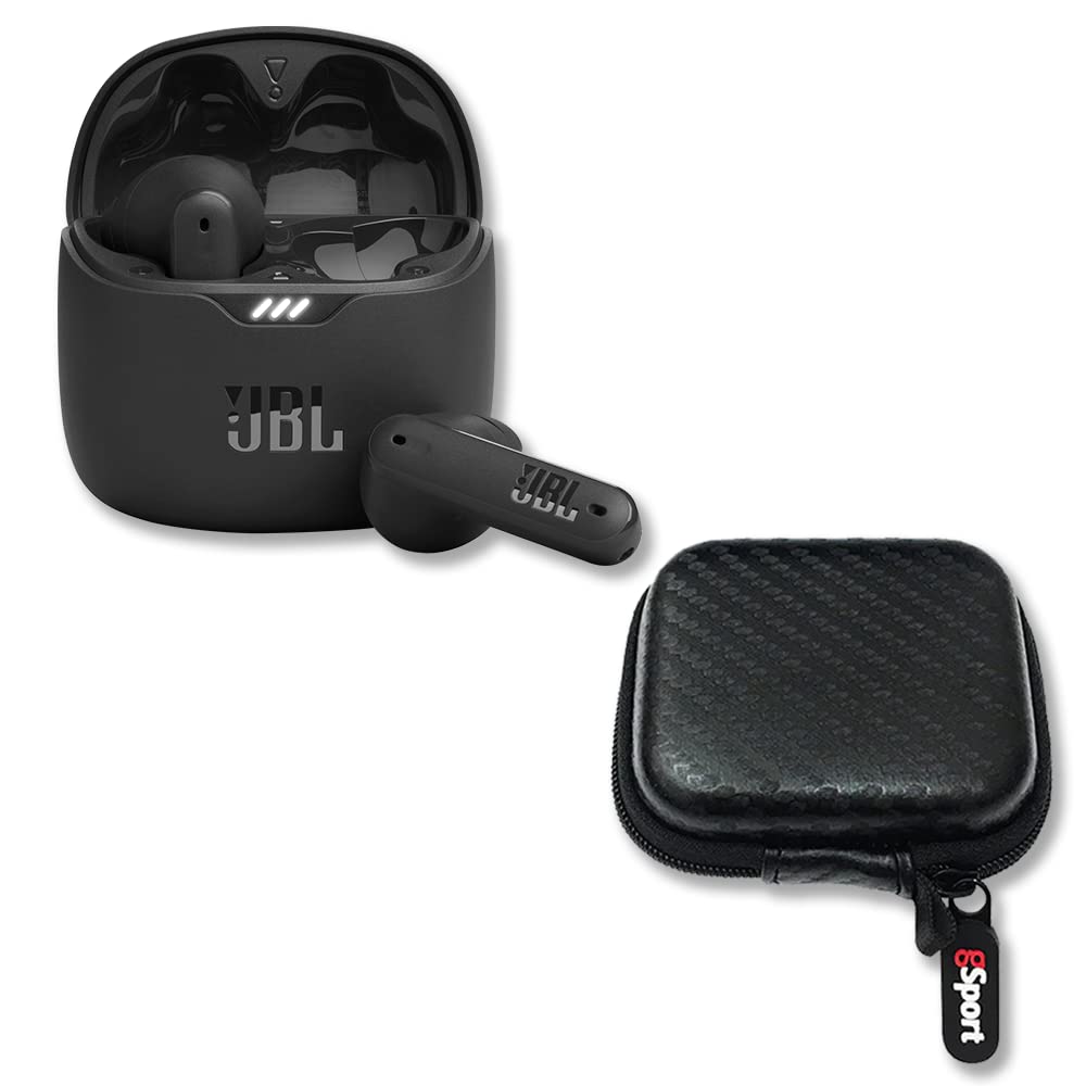 JBL Tune Flex Auriculares inalámbricos con cancelación de ruido y estuche gSport (negro)