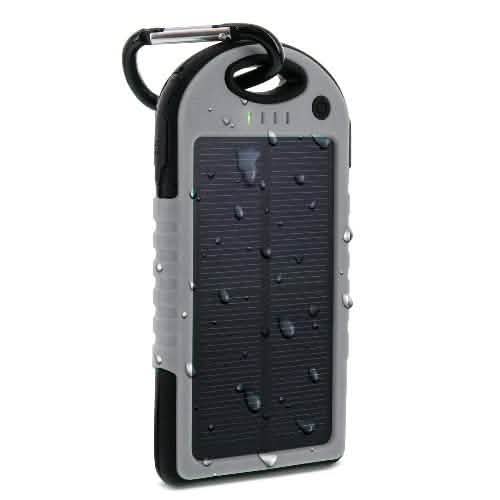 Batería de respaldo portátil Aduro Powerup Solar de 6000 mAh