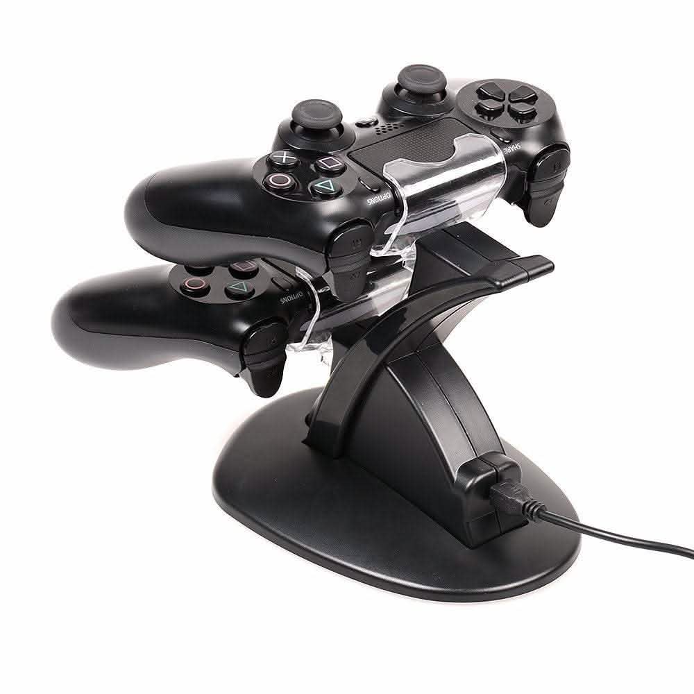 Estación de carga doble USB AGPtek con soporte para controladores de Sony Playstation 4 PS4