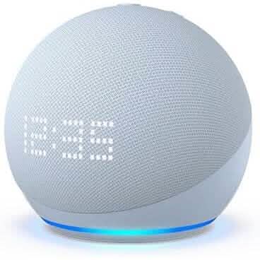Amazon Echo Dot (5th Gen) with Clock (Refurbished)