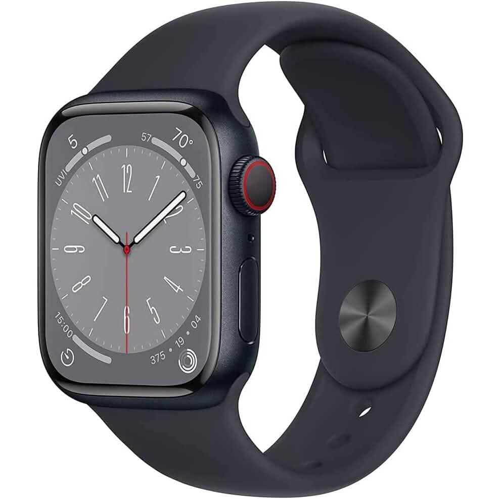 Apple Watch Series 8 GPS de 41 mm con caja de aluminio y correa deportiva (reacondicionado)