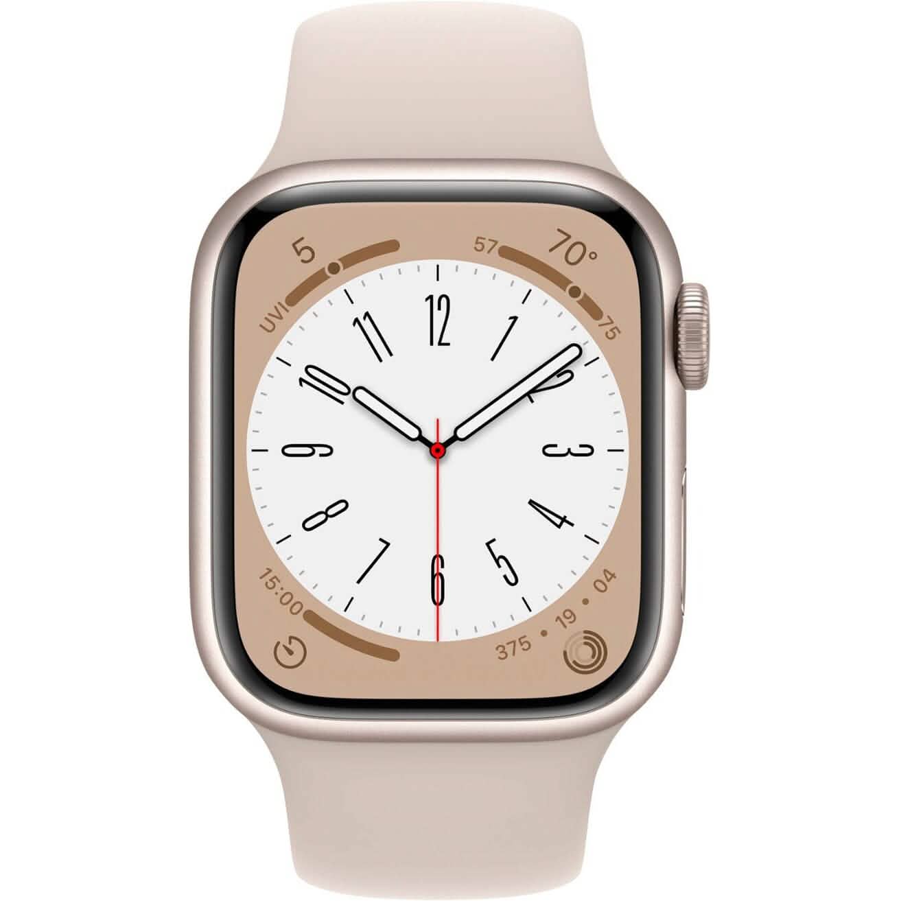 Apple Watch Series 8 (GPS) de 41 mm con caja de aluminio y correa deportiva - S/M (reacondicionado)