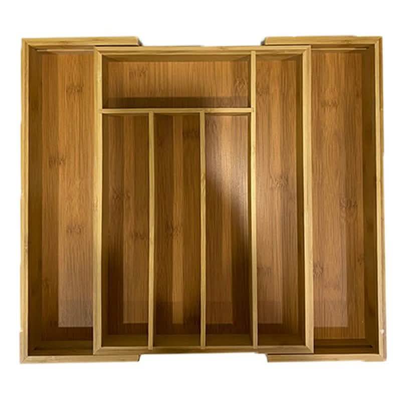 Organizador de cajones de cocina de bambú