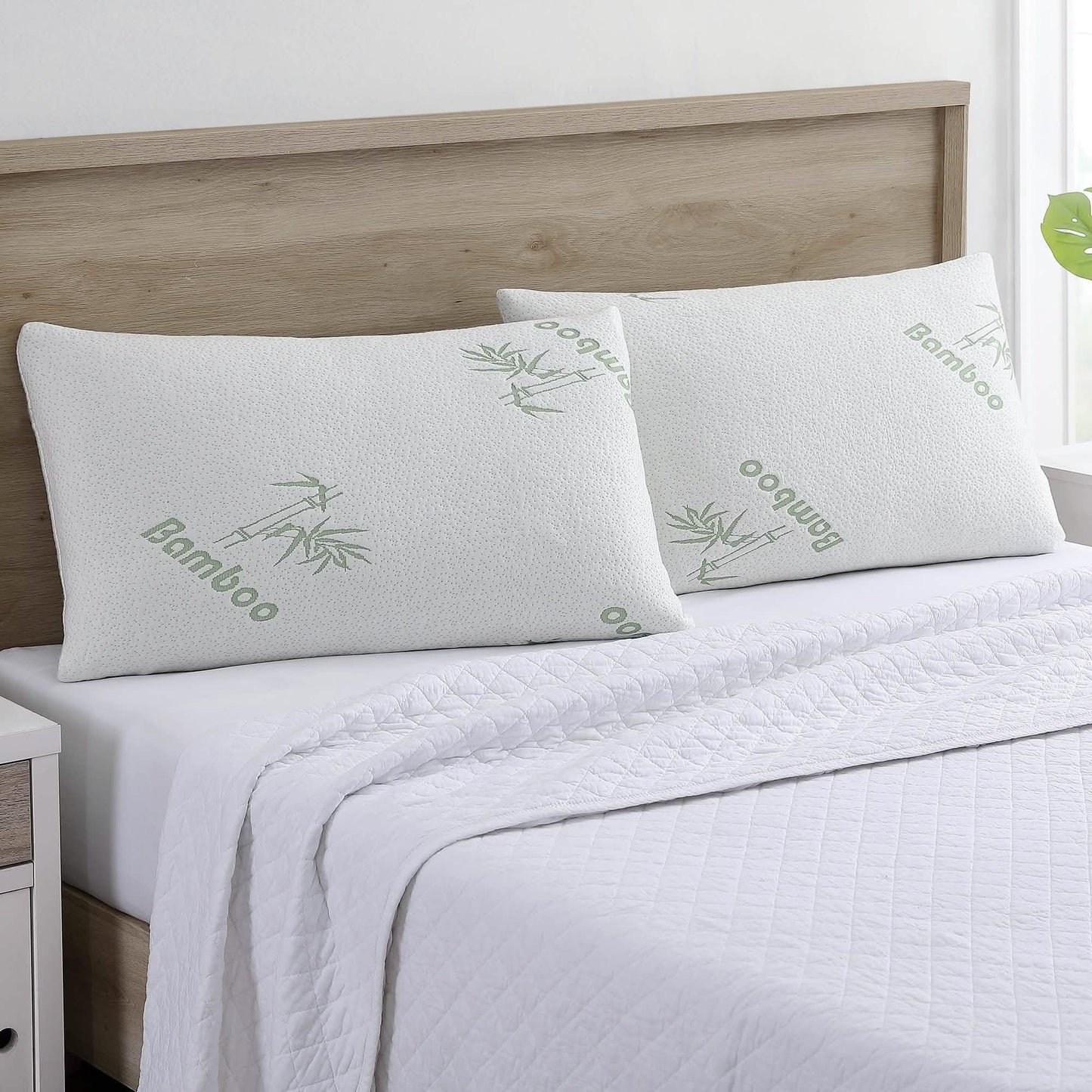 Almohada de espuma viscoelástica de bambú