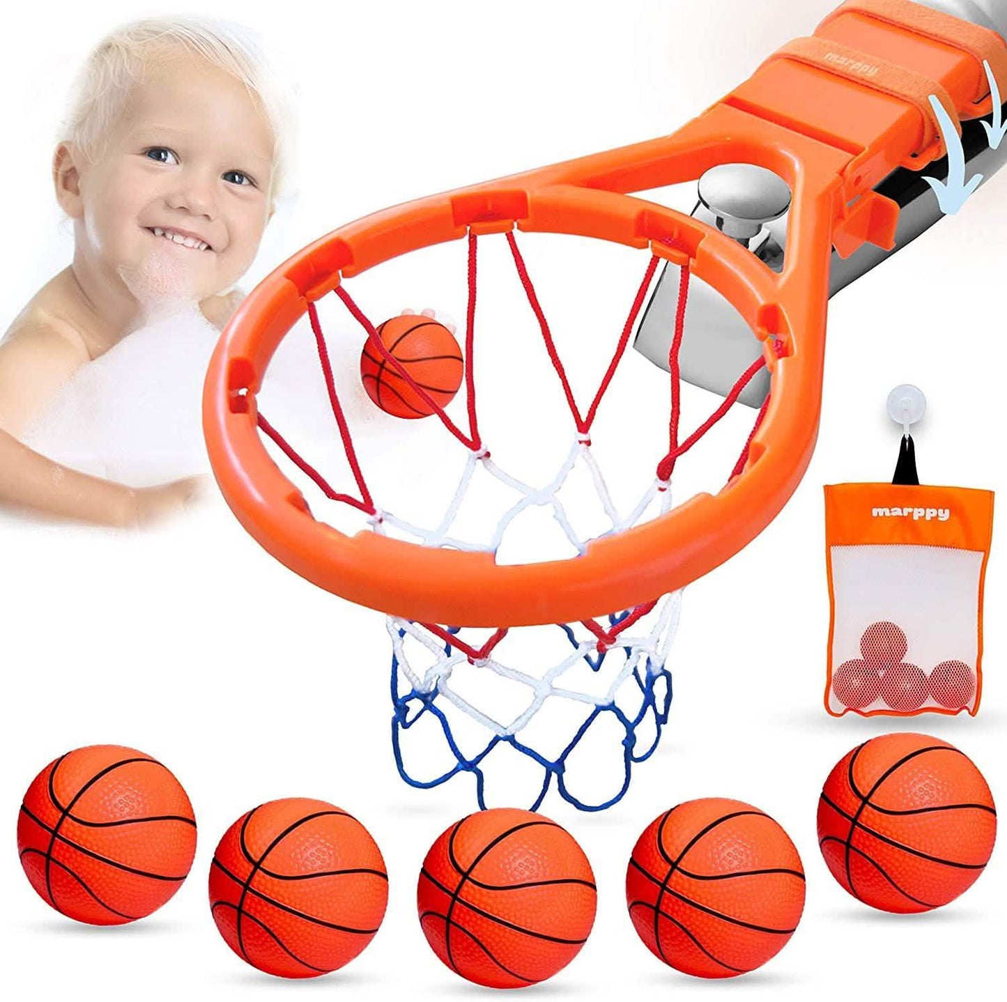 Canasta de baloncesto de juguete para la bañera para niños