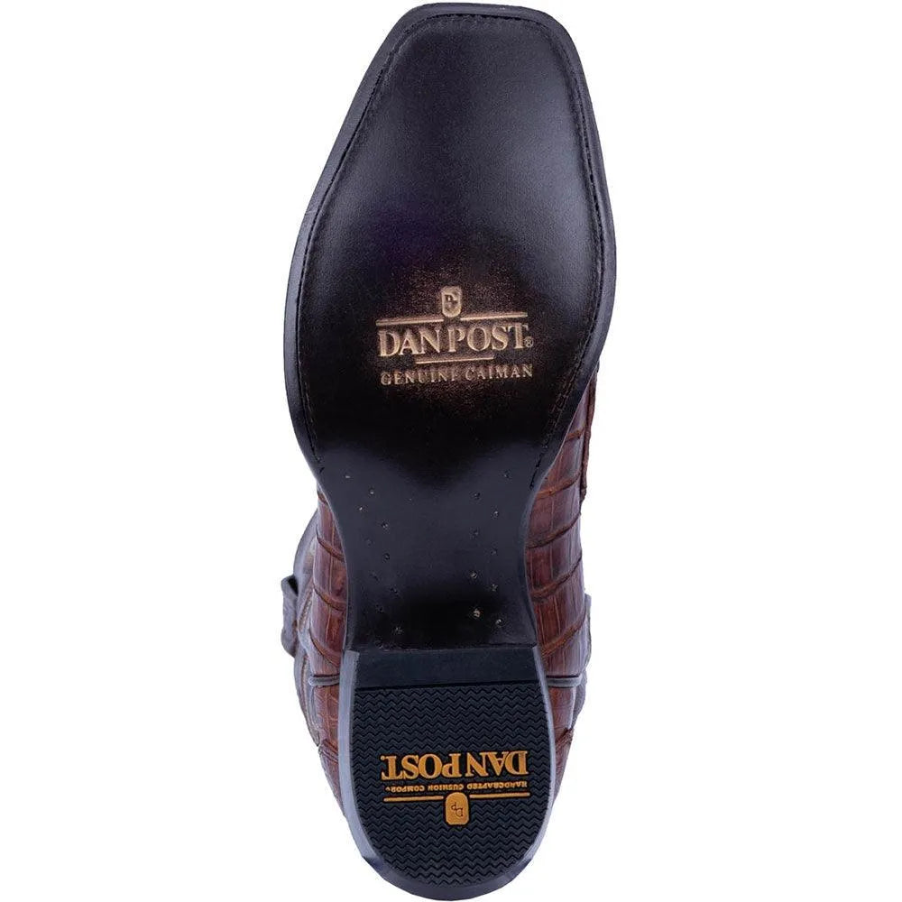 Botas de vaquero de cuero de piel de caimán para hombre Dan Post Bayou