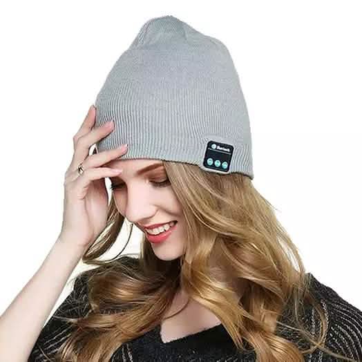 Gorro con auriculares Bluetooth inalámbricos incorporados