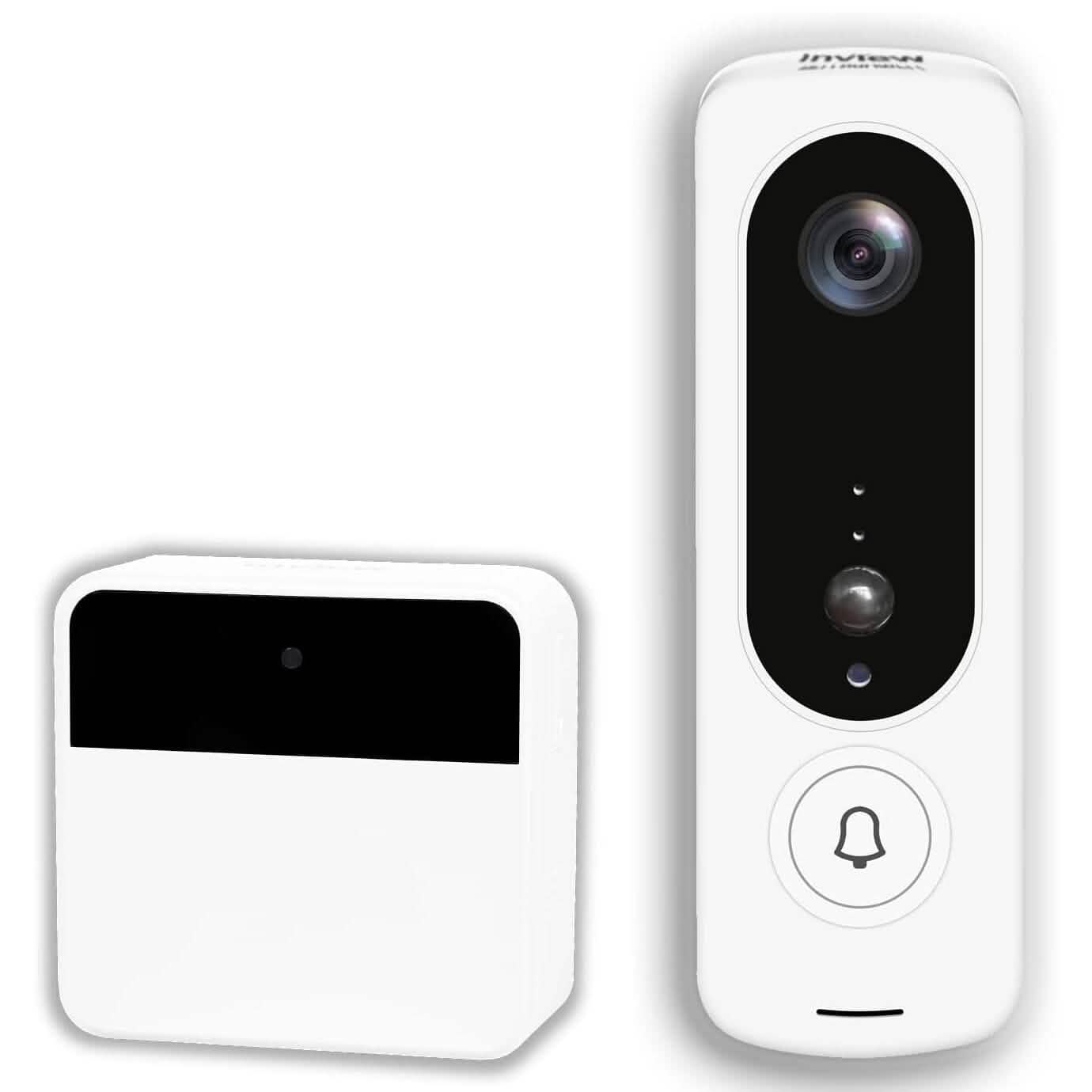 Bell+Howell InView BHDC1 Cámara para timbre 1080p + Kit de timbre BHCH1A (blanco) (reacondicionado)