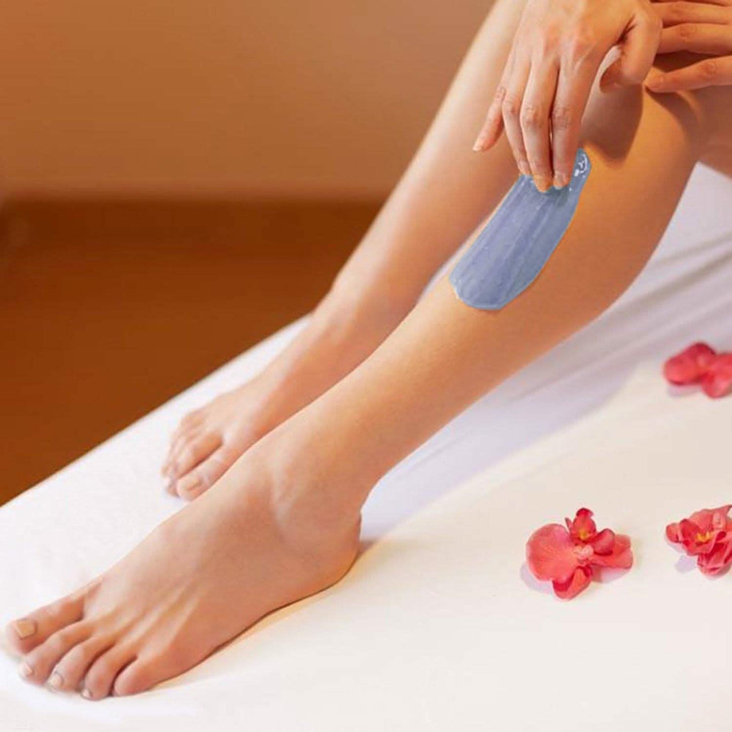 Perlas de cera dura azul Depilación sin dolor