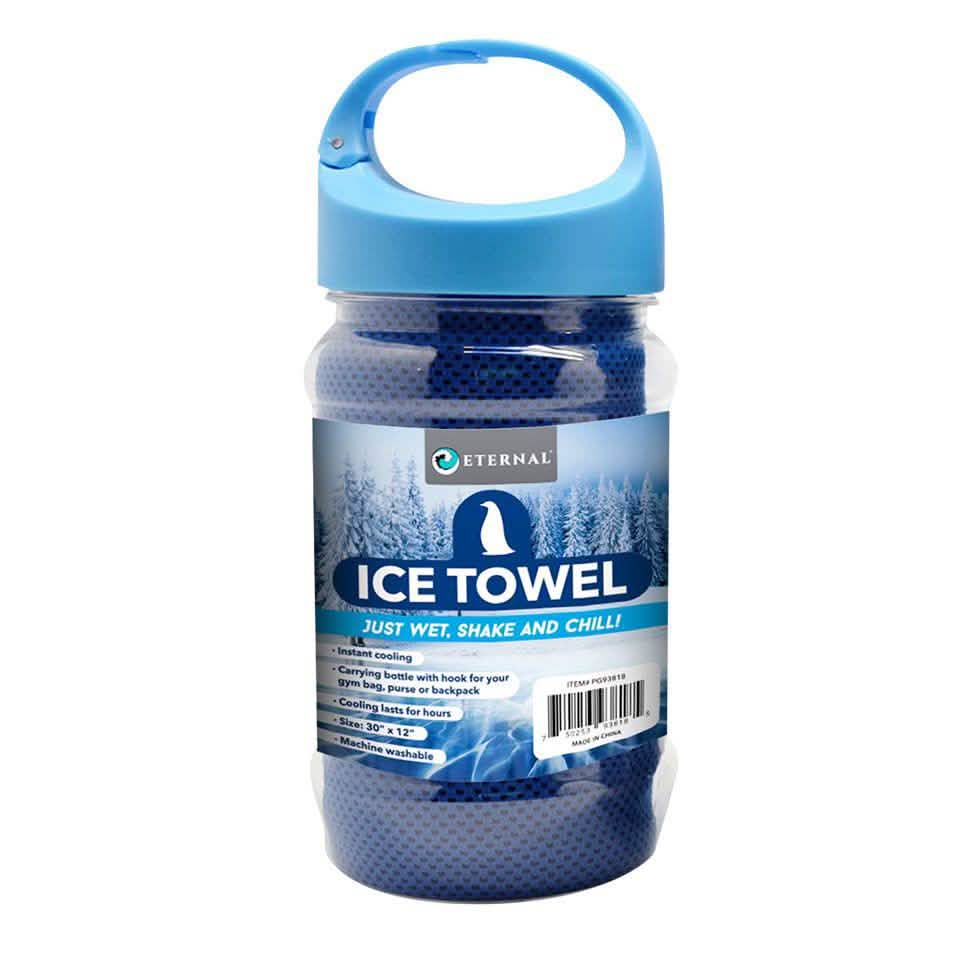 Toalla de hielo azul