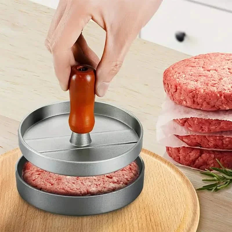 Prensa de hamburguesas antiadherente, molde para hacer hamburguesas