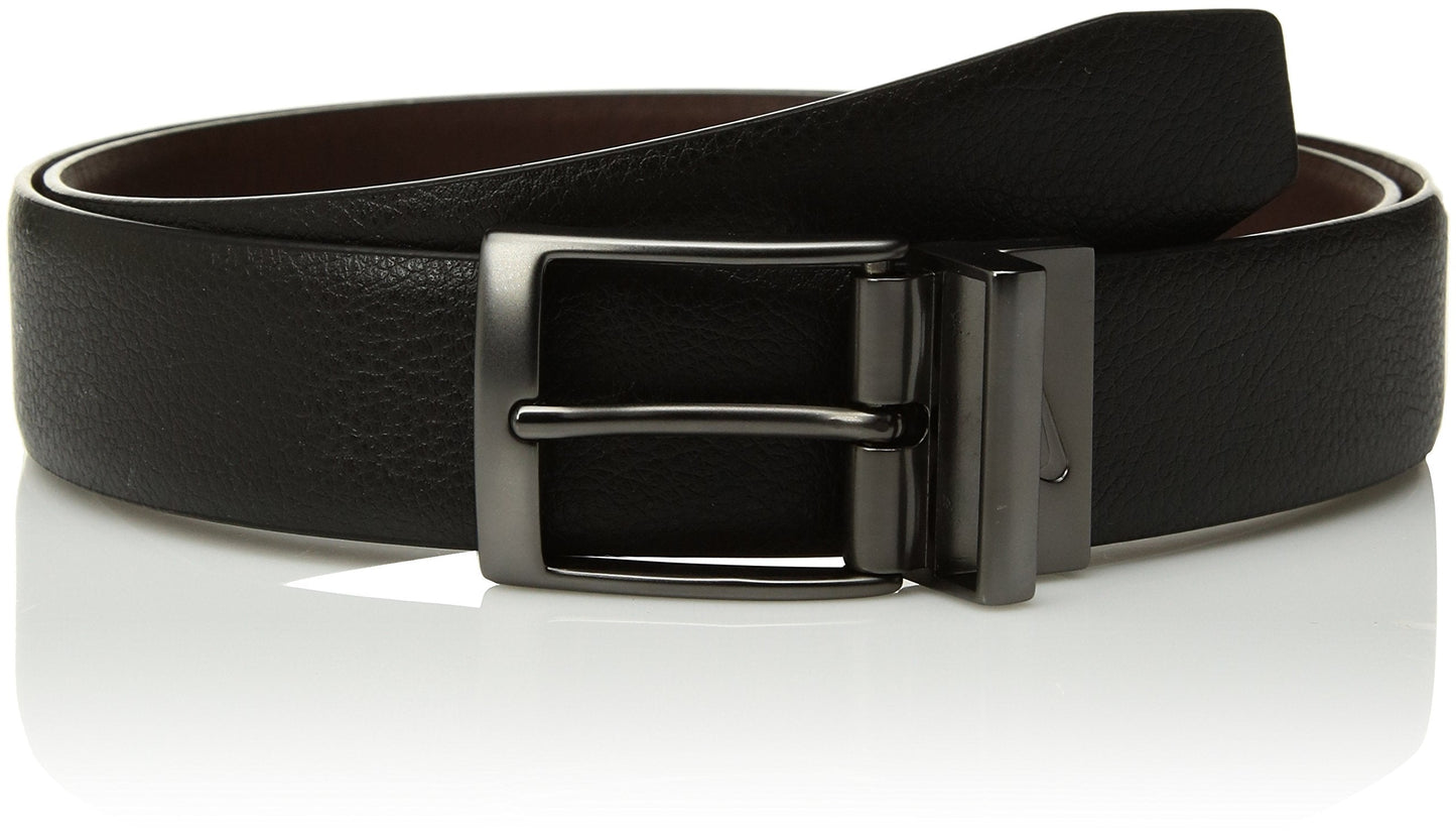 Cinturón reversible Nike para hombre Pebble Feather Edge negro/marrón 34