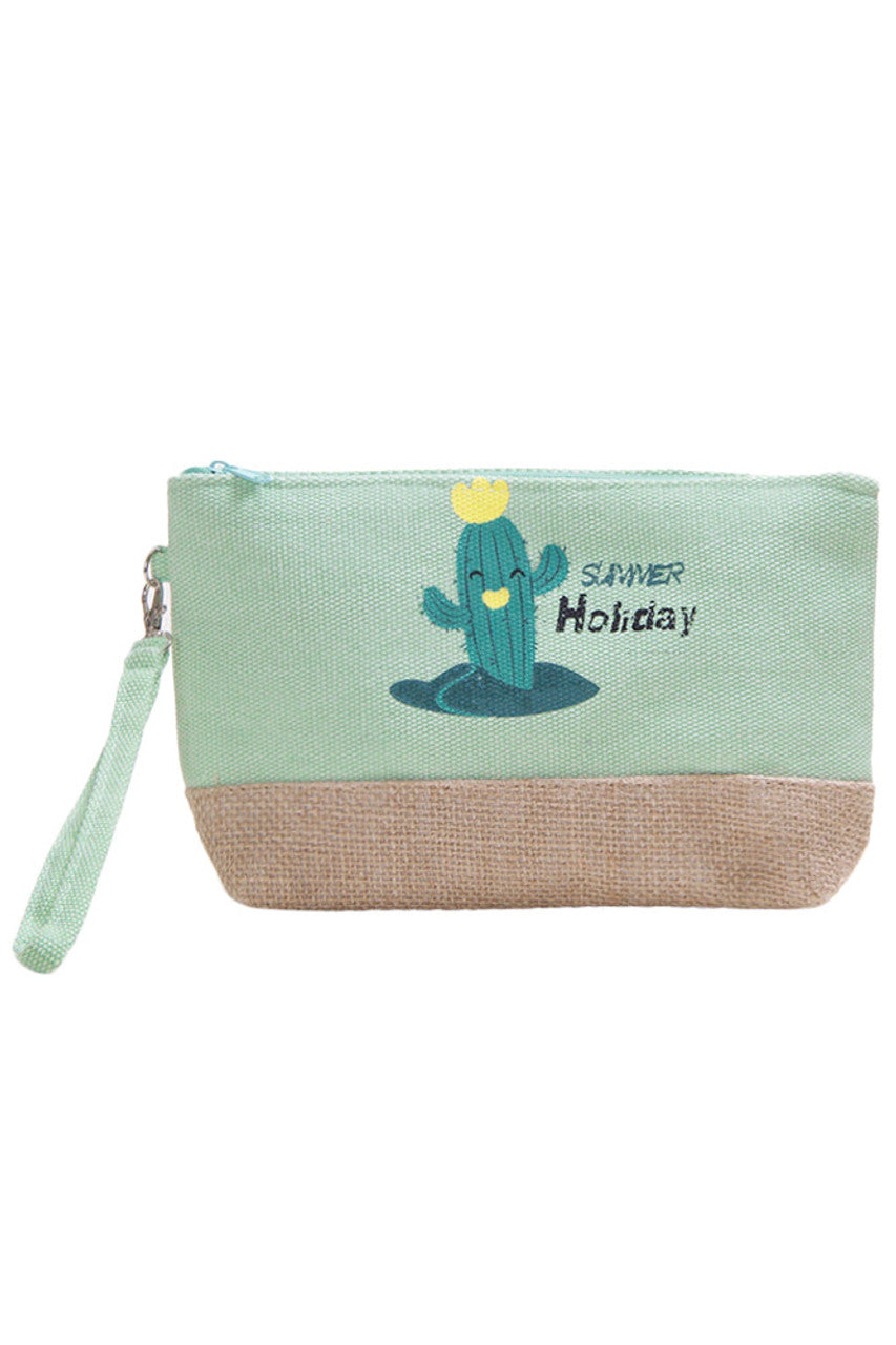Cactus Beach Bag Pouch