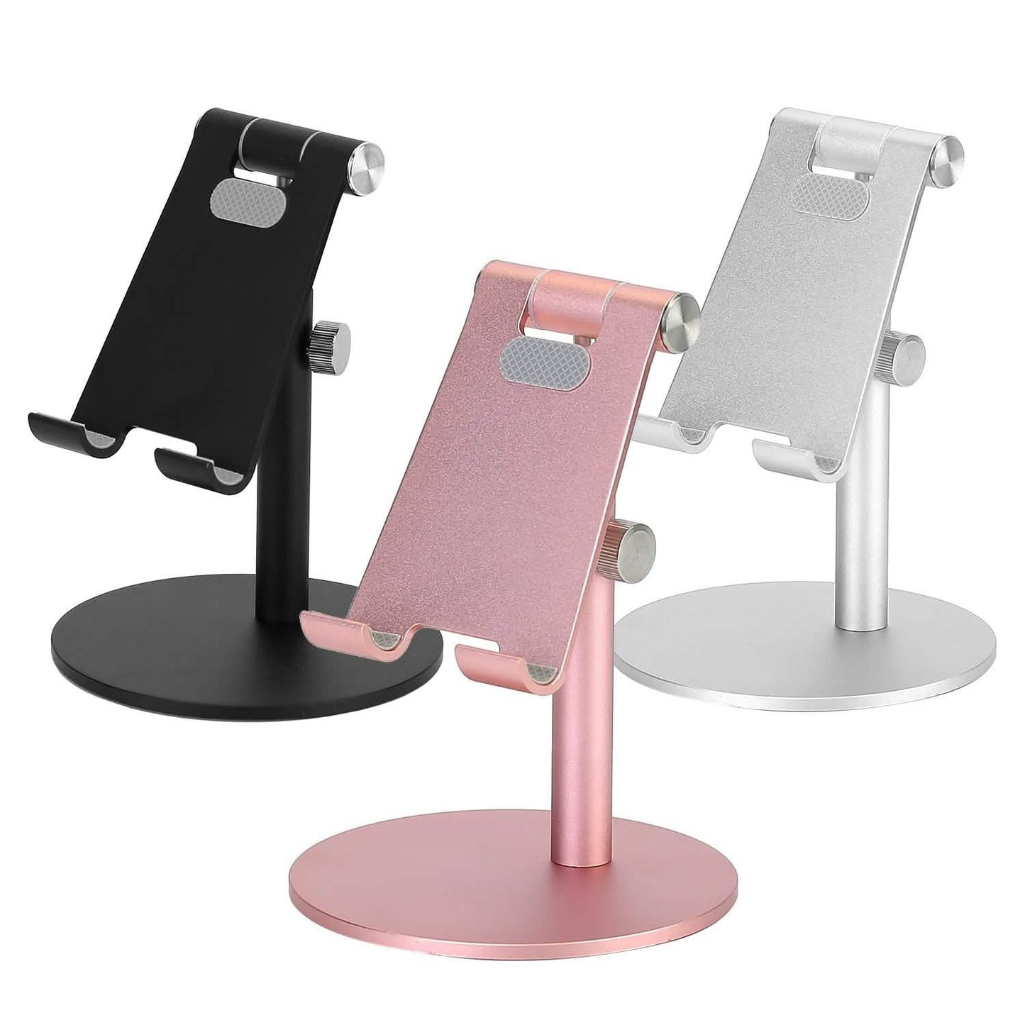 Soporte Universal para Celular Antideslizante de Aleación de Aluminio Compatible con Fundas Gruesas