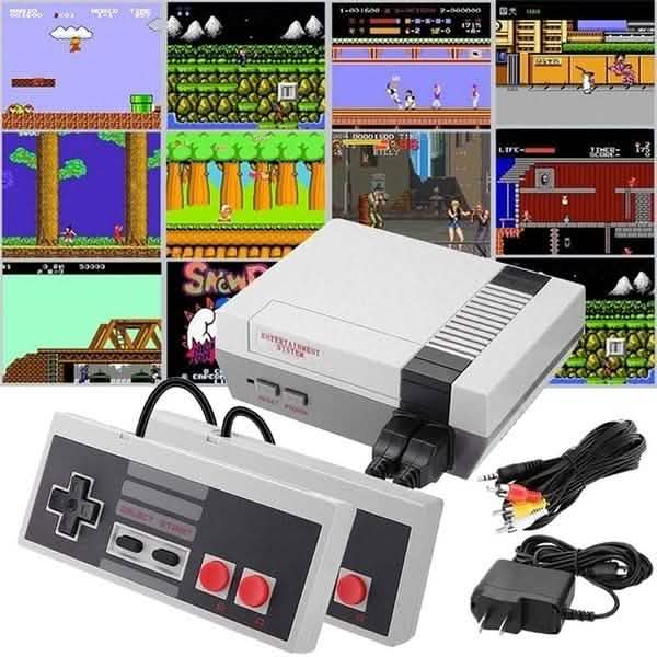 Consola de juegos clásica con más de 500 juegos integrados y 2 mandos
