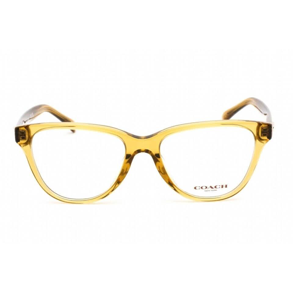 Gafas de mujer Coach Transparent Honey Plástico Cat Eye Marco 0HC6202U 5715 (Reacondicionado)