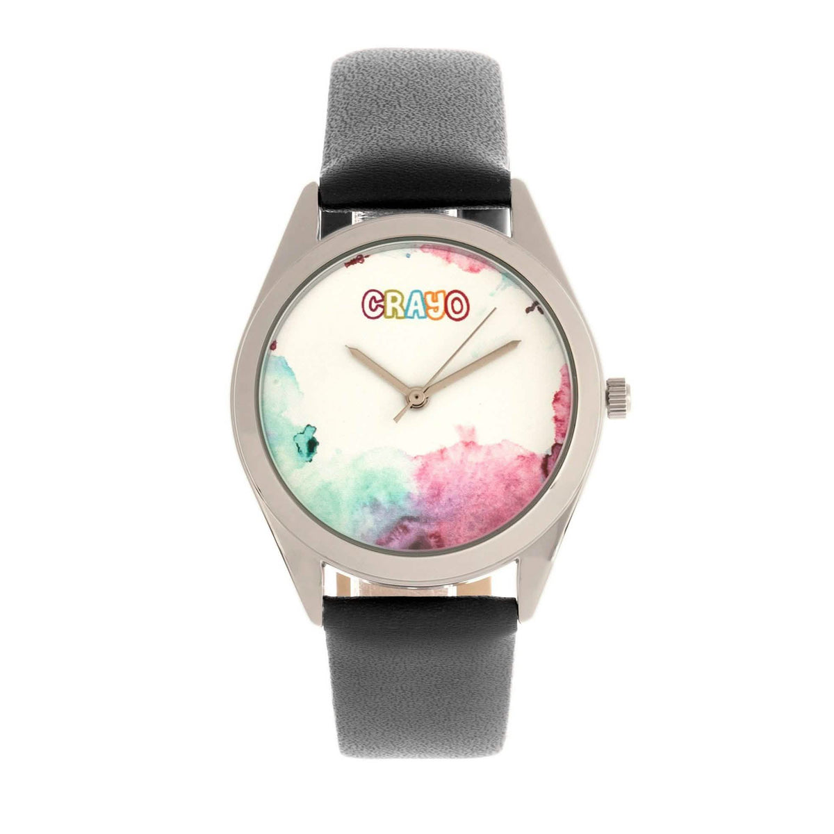 Reloj Crayo Graffiti de Cuero con Esfera Multicolor