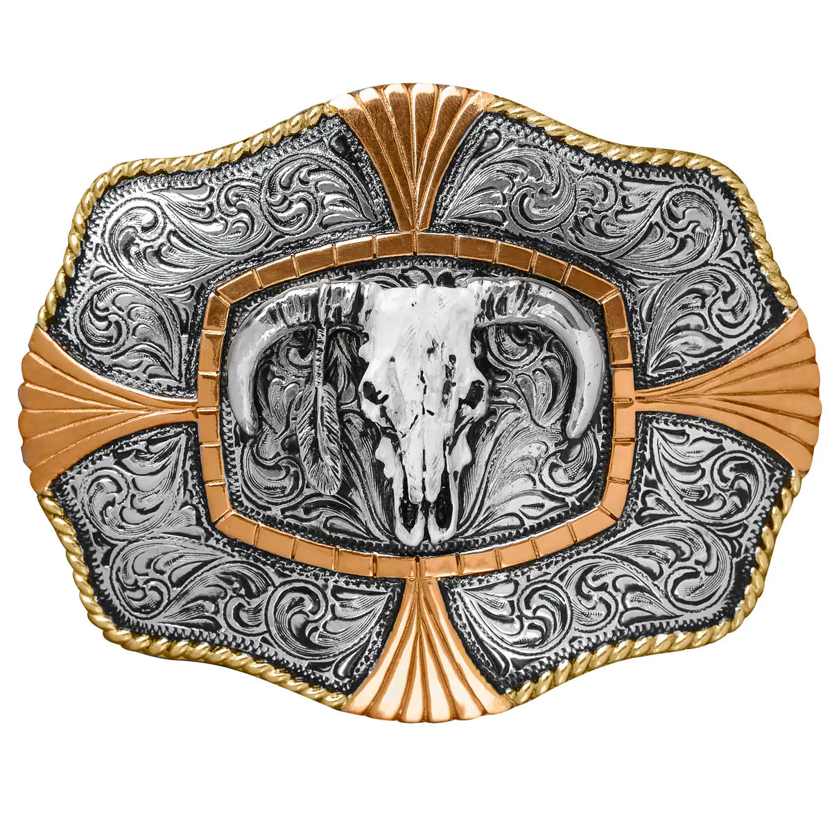Crumine Steer Skull - Hebilla de cinturón