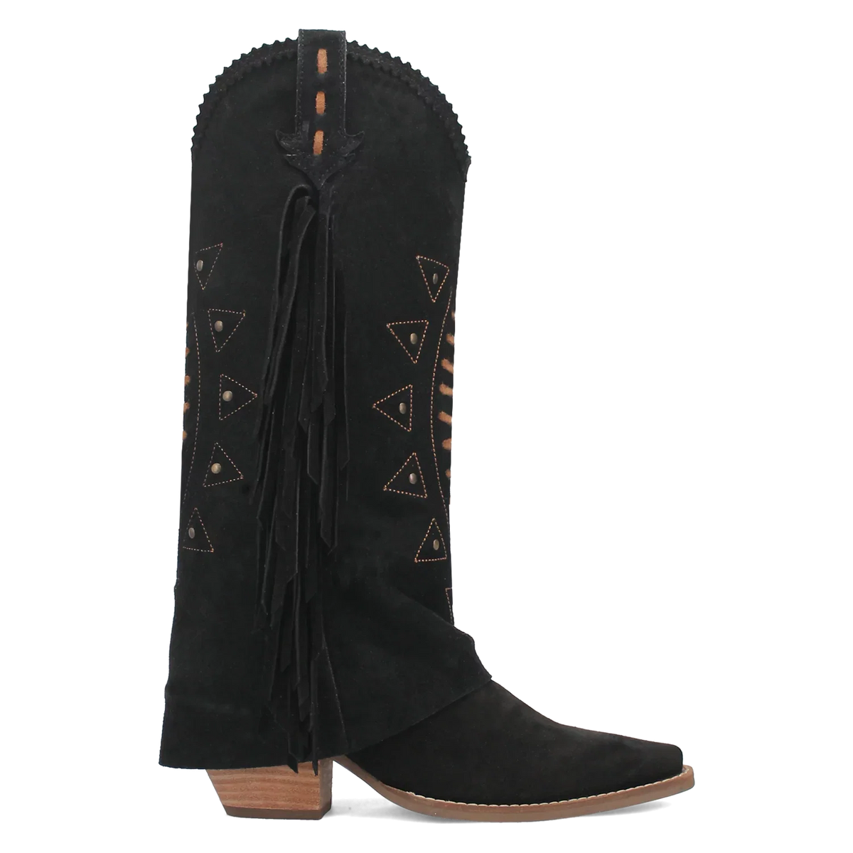 Sendero Dingo Spirit - Botas vaqueras de cuero de ante para mujer