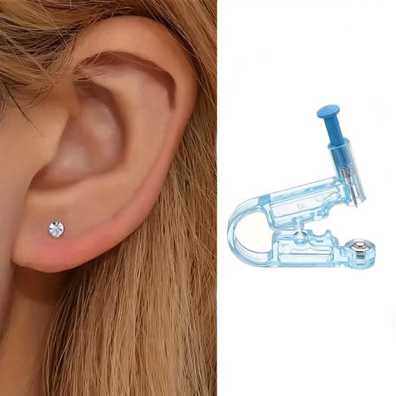 Máquina Desechable de Perforación de Aretes de Seguridad con Arete de Cristal