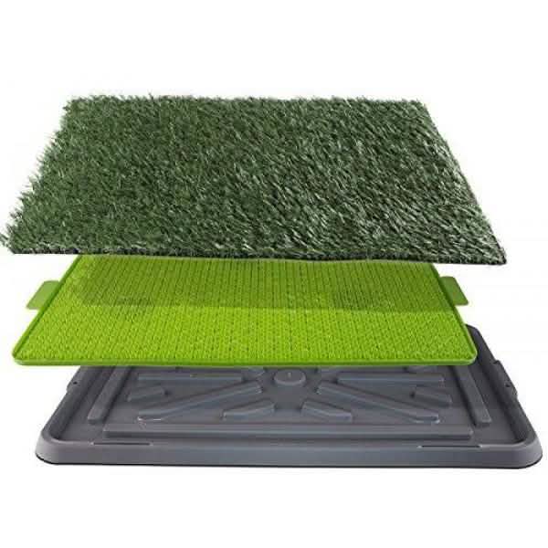 Hierba para perros para hacer sus necesidades - Alfombra de césped artificial para perros