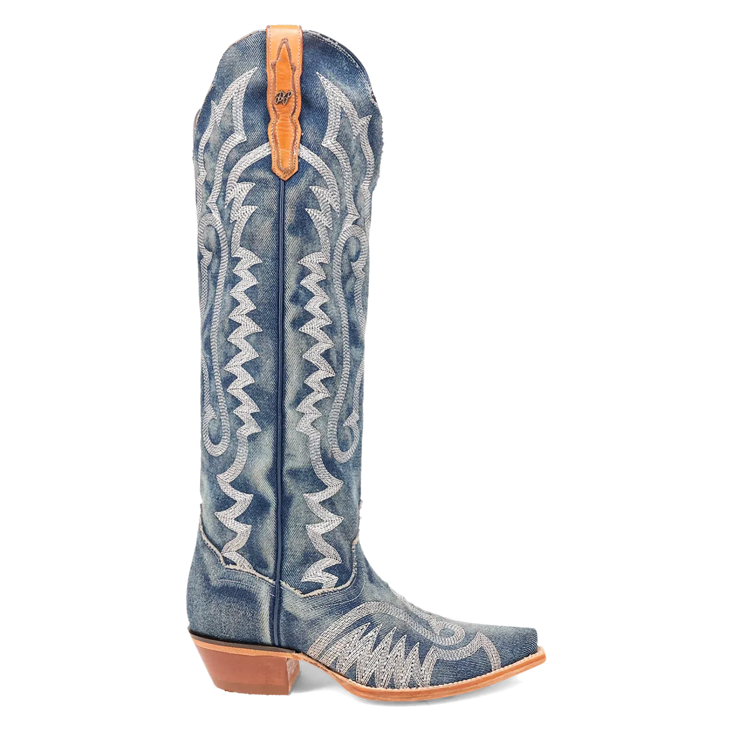 Botas vaqueras de mezclilla para mujer - Dan Post Denim Darlin'