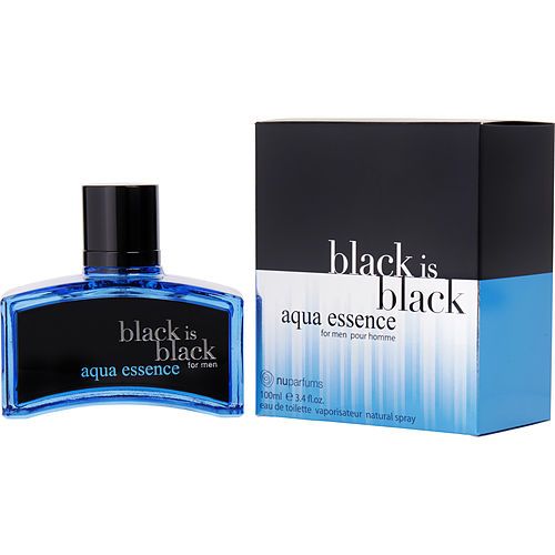 BLACK IS BLACK AQUA ESSENCE de Nuparfums EDT VAPORIZADOR 3.4 OZ