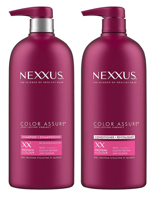 Champú y acondicionador Nexxus Color Assure, 32 oz. líq., 2 unidades.