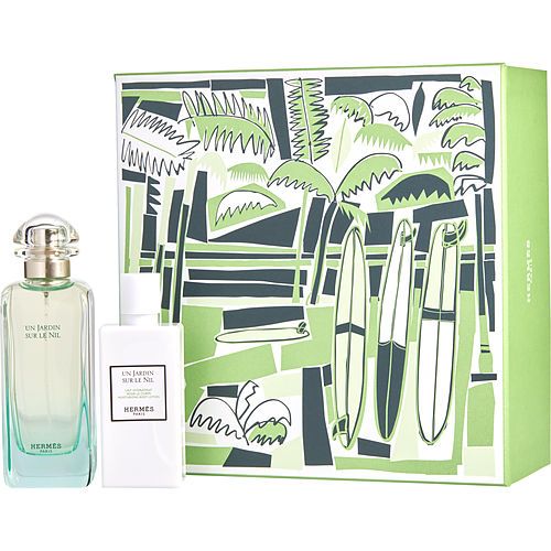 UN JARDIN SUR LE NIL de Hermes EDT SPRAY 3.3 OZ Y LOCIÓN CORPORAL 2.7 OZ