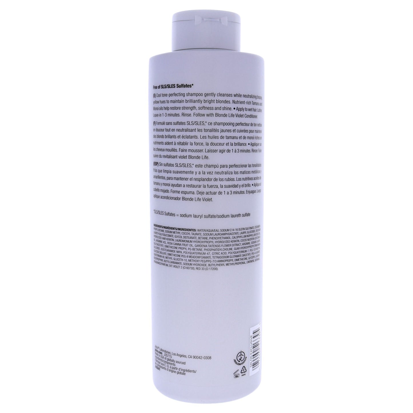 Champú Blonde Life Violet de Joico para unisex - Champú de 33.8 oz