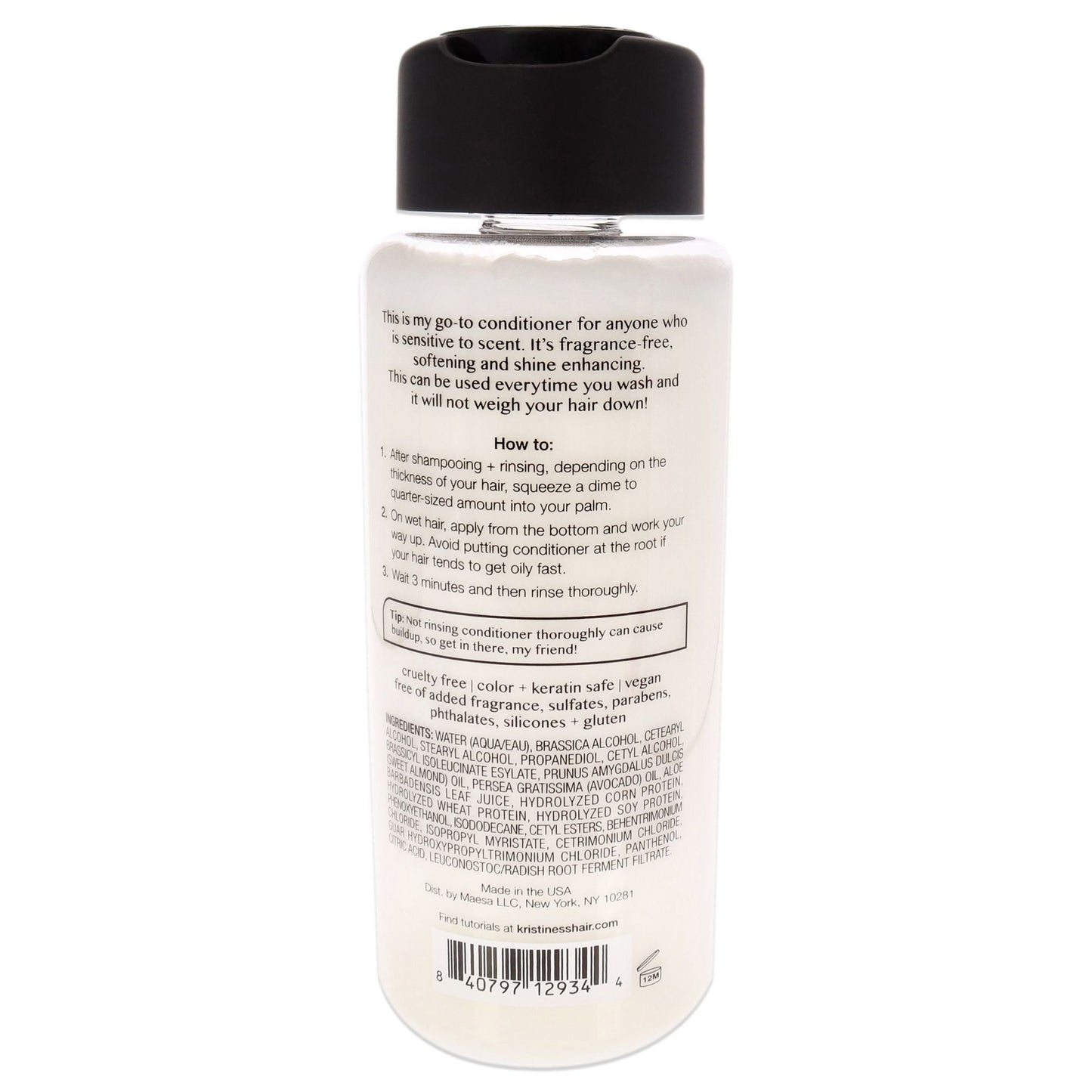 Acondicionador para mejorar el brillo sin fragancia de Kristin Ess para unisex - Acondicionador de 10 oz