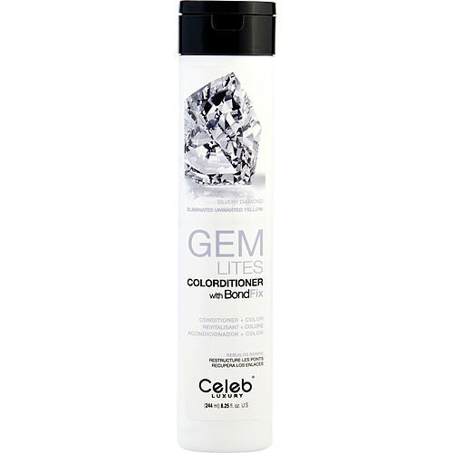 CELEB LUXURY by Celeb Luxury ACONDICIONADOR CON COLOR GEM LITES CON BONDFIX DIAMANTE PLATEADO 8.25 OZ
