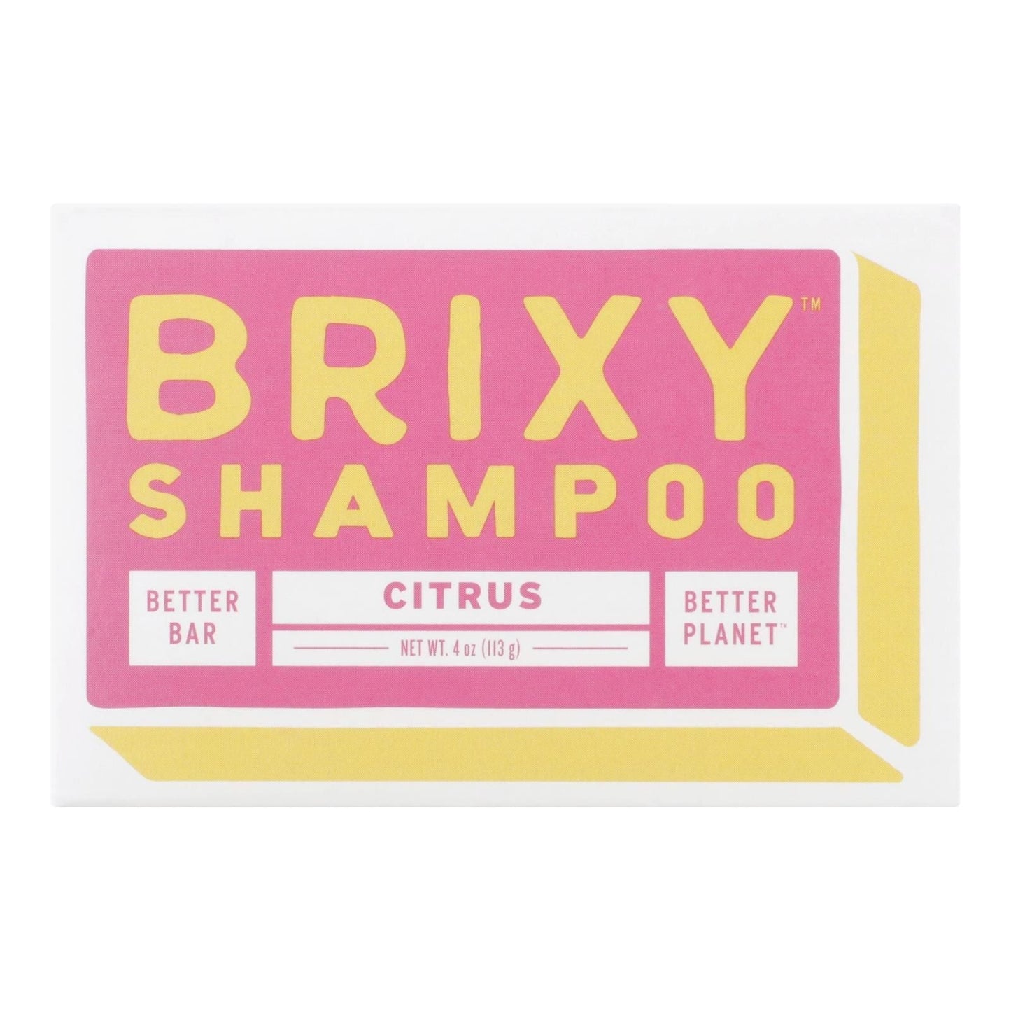 Brixy - Barra de champú cítricos - 1 unidad - 4 oz