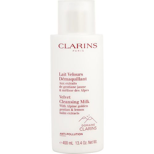 Clarins by Clarins Leche Limpiadora Aterciopelada con Extractos de Genciana Dorada Alpina y Melisa --400ml/13.4oz