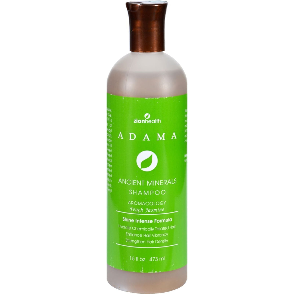 Zion Health Adama Champú de minerales arcillosos Melocotón Jazmín - 16 oz líq.