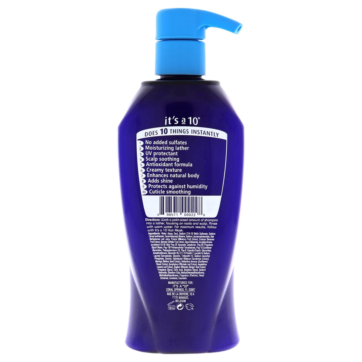 Champú Miracle Moisture de Its A 10 para Unisex - Champú de 10 oz